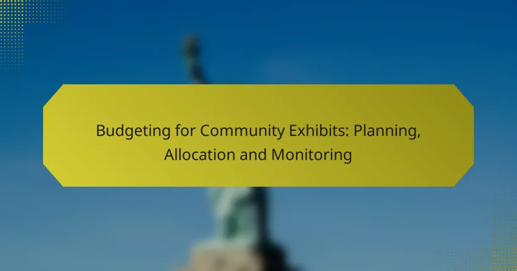 Budgeting for Community Exhibits: Planning, Allocation and Monitoring