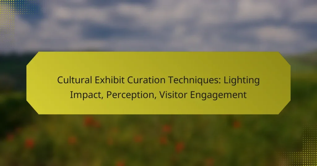 Cultural Exhibit Curation Techniques: Lighting Impact, Perception, Visitor Engagement
