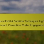 Cultural Exhibit Curation Techniques: Lighting Impact, Perception, Visitor Engagement