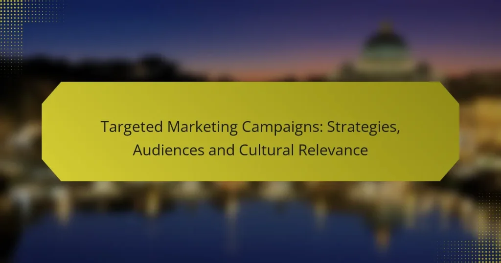 Targeted Marketing Campaigns: Strategies, Audiences and Cultural Relevance